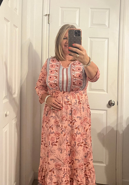 Ladies Dresses - Bohemian Maxi Dress
