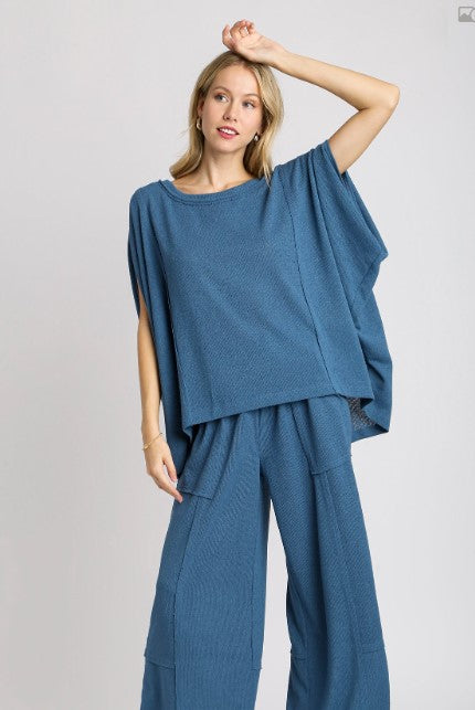 Ladies Top - Umgee Oversized Knit Boxy Cut Top