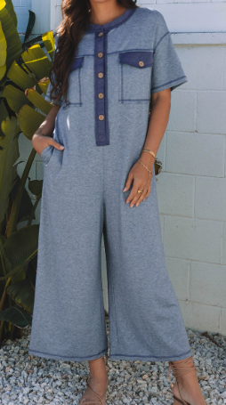 Ladies Jumpsuit - Wide Leg Jumpsuit