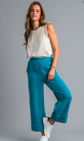 Ladies Pants - Umgee Wide Leg Pants