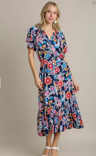 Ladies Dress - Umgee Button Down Dress