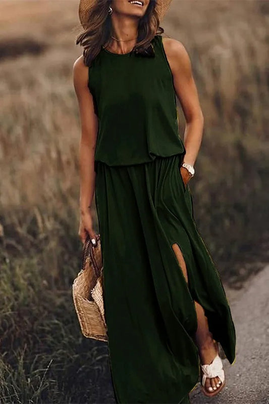 Ladies Dress - Sleeveless Maxi Dress